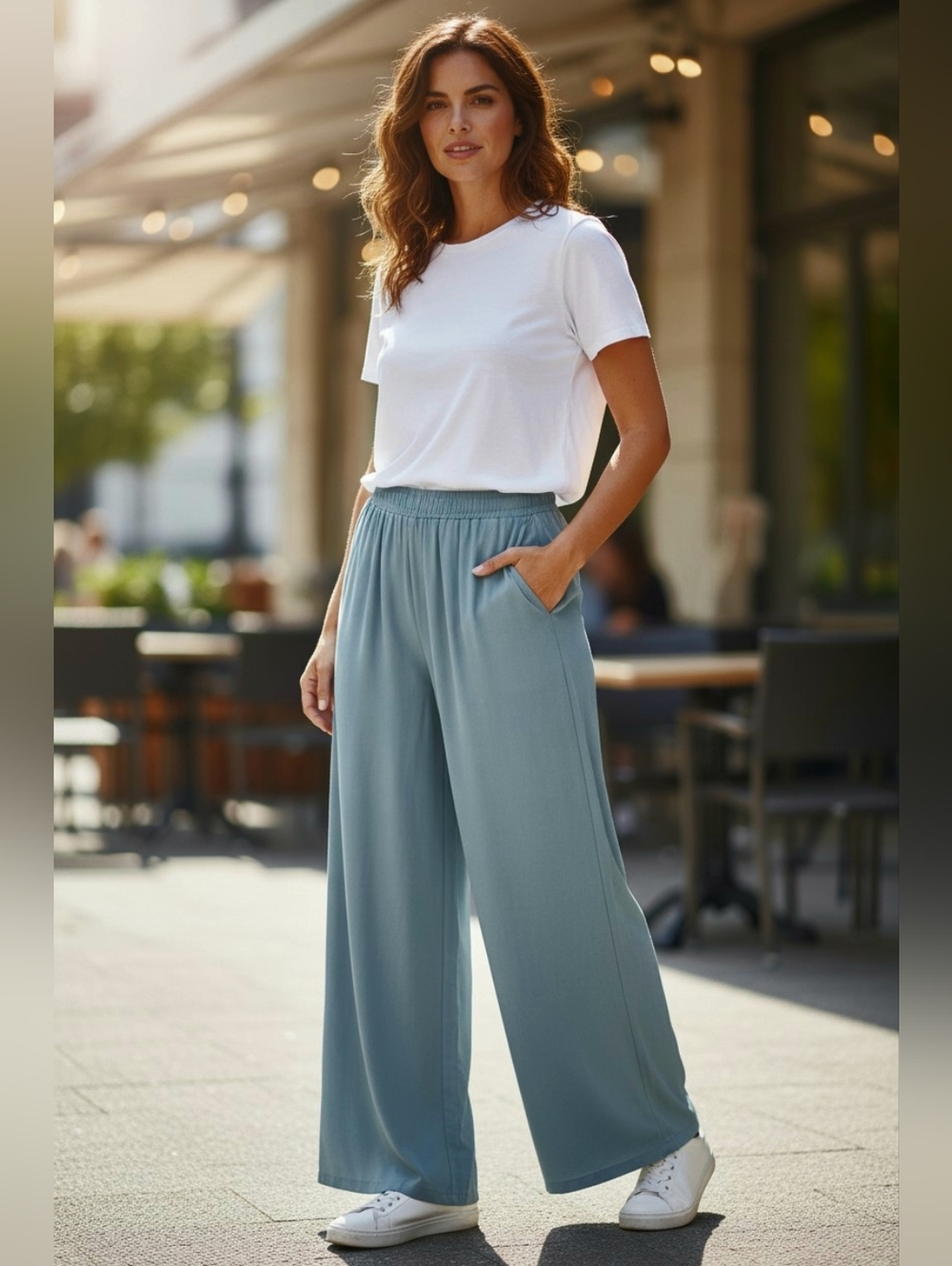 NWT NEUTRAL GROUND ( S ) "Caribbean Nights Flowy Pants"